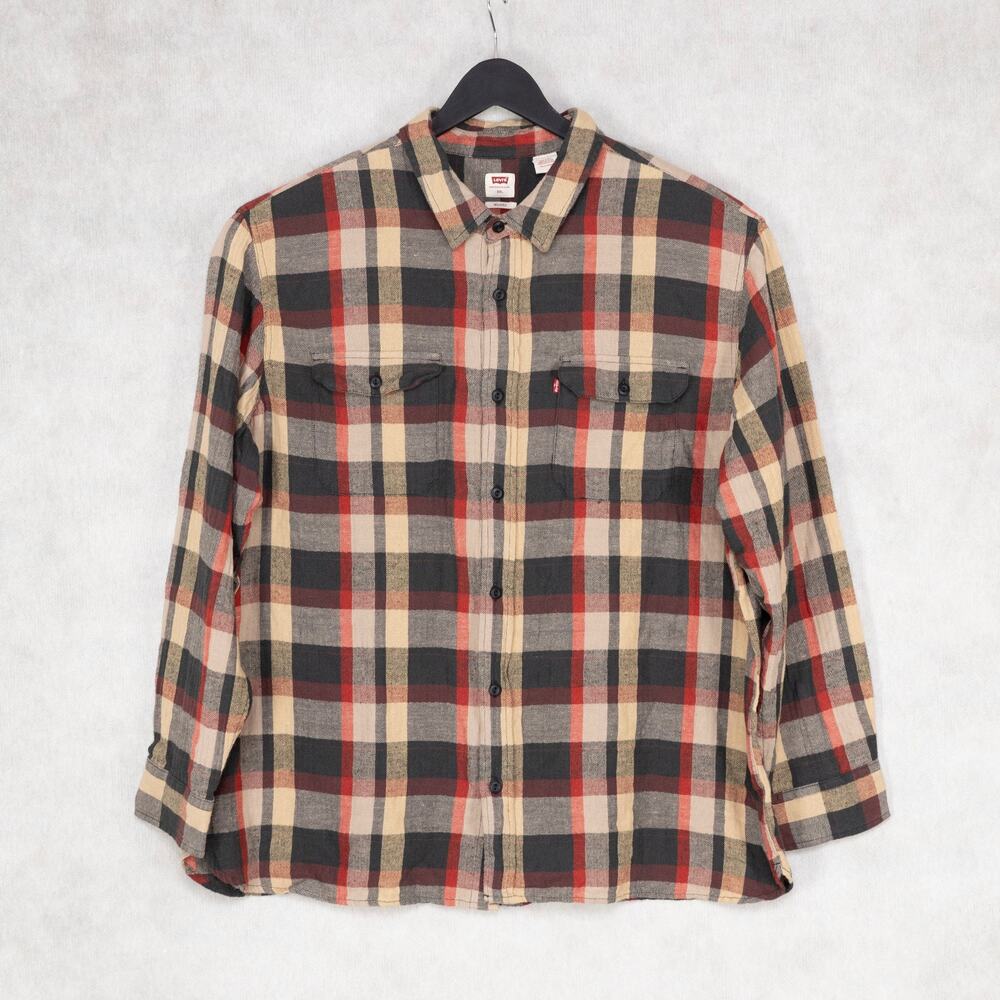 Levi's Men Classic Worker Relaxed Fit Overshirt Medina Curry Size XXL (Pre-owned
